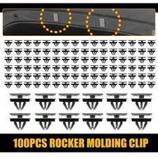 100 Pcs Rocker Door Clip Moulding With Sealer Fasteners Clip For GM 11571175 USA