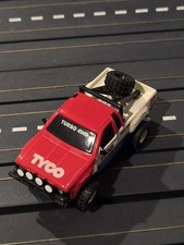Tyco 27 Nissan Pickup Red White Blue HO Slot Car 440 Running Good