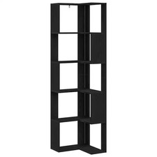 Corner Bookcase 5-Tier Corner Bookshelf Corner Rack Engineered Wood vidaXL
