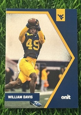 2025 ONIT Football #B-65 William Davis West Virginia Mountaineers