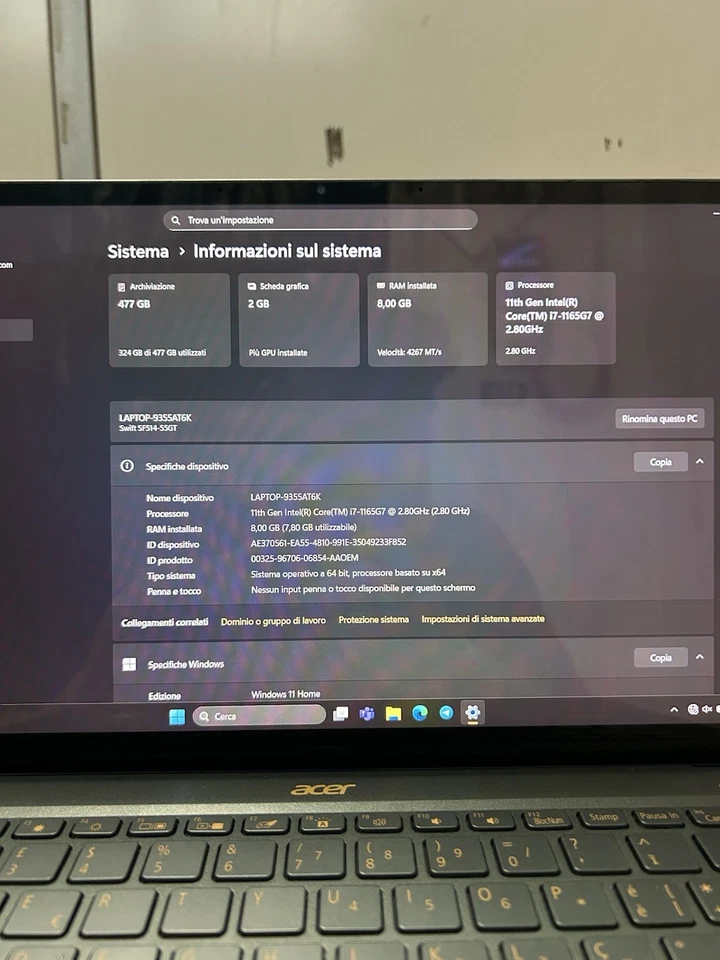 Acer Swift - Immagine 2 di 4