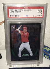 2011 Bowman Chrome #175 Mike Trout Rookie RC PSA 9