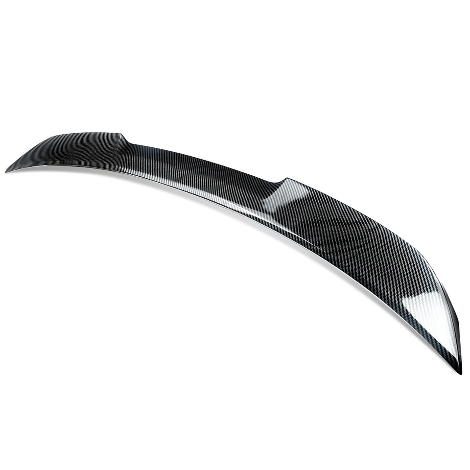 CARBON FIBER LOOK M4 V STYLE TRUNK SPOILER WING FOR 2003-10 BMW E60 525i 530i M5 - Image 2 of 4
