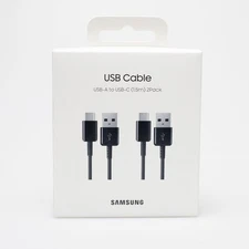 Samsung Official EP-DG930 USB Type-C Charging Cable 1.5M (2 Pack) Black - New