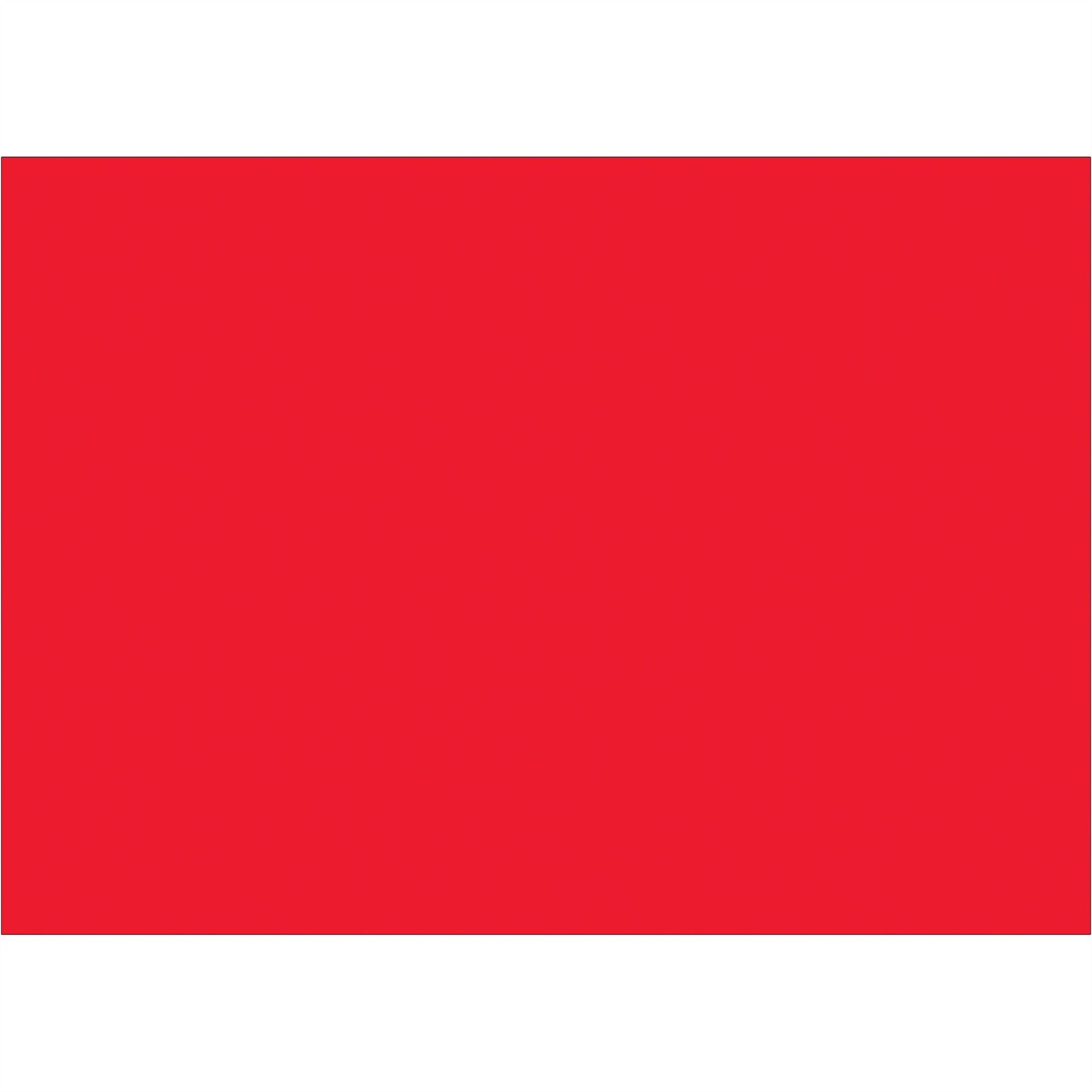 Tape Logic 5 x 7 Fluorescent Red Inventory Labels 500 per Roll