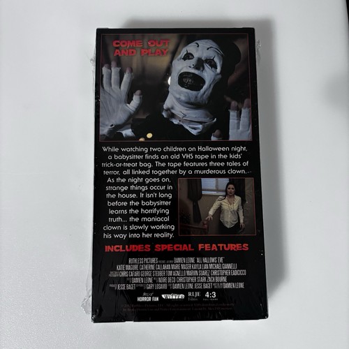 All Hallows Eve VHS Standard Slipcase Edition Brand New Sealed Terrifier Horror - Picture 2 of 2