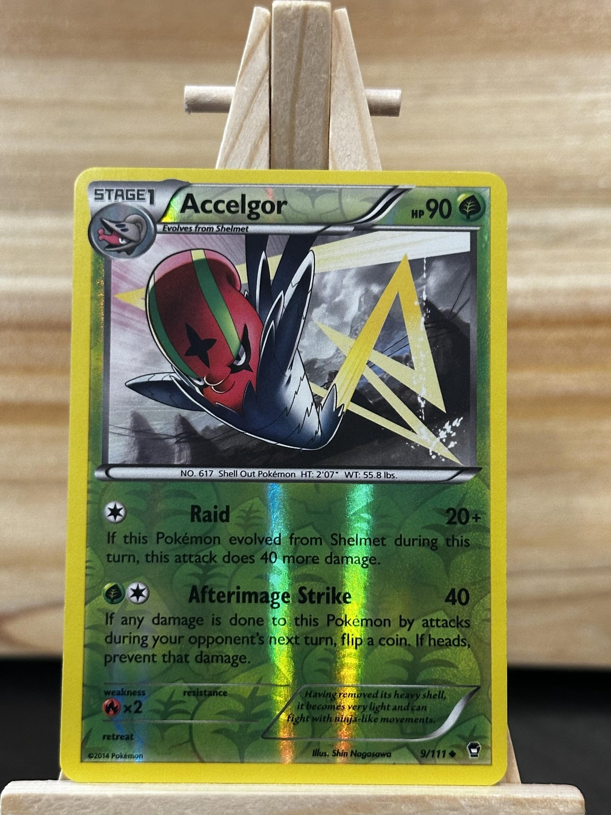 Pokemon XY - Furious Fists Reverse Holo Accelgor #9/111 Lightly played