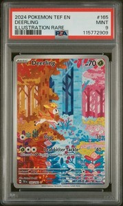 POKEMON 2024 TEMPORAL FORCES DEERLING ILLUSTRATION RARE 165 PSA 9