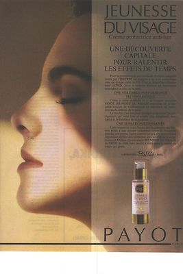 ADVERTISING 1991 DR PAYOT Youth Face Cosmetics
