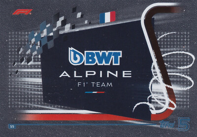 BWT ALPINE TEAM   TOPPS TURBO ATTAX 2024   F1  TEAM LOGO  # 55