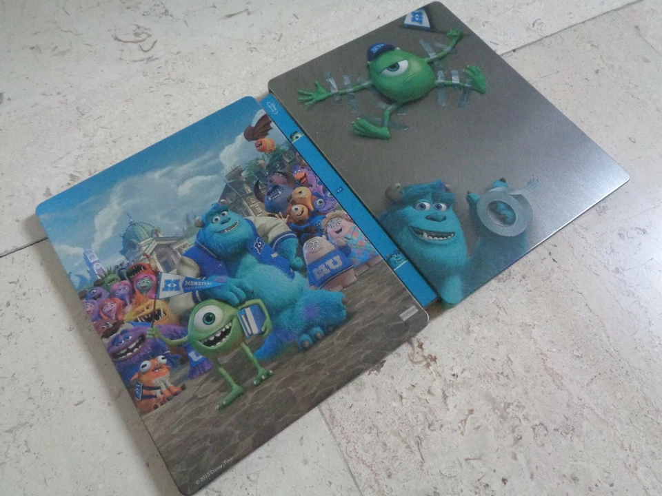 MONSTERS INC & MONSTERS UNIVERSITY 3Disc Blu-ray SteelBook DOUBLE FEATURE DISNEY - Image 4 of 4