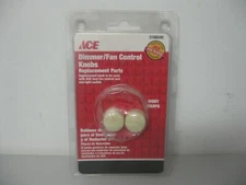 Ace Dimmer or Fan Control Replacement Knobs 2 Pack Ivory ACE6084V-K