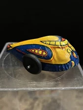 Vintage Tin G-Man Oceanic Rocket Car Space Rocketship Friction Toy