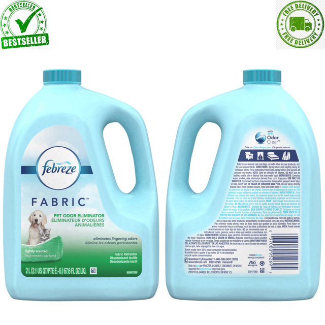 Febreze FABRIC Refresher Pet Odor Eliminator Refill 67.62 oz for sale
