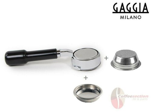 Gaggia Classic 58mm Bottomless Portafilter With 21g Basket - Made In Italy, Chrome Finish