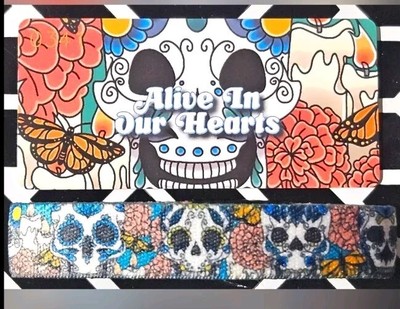 ZOX ''ALIVE IN OUR HEARTS'' #341 SUGAR SKULL  MONARCH BUTTERFLY Sold Out wristband