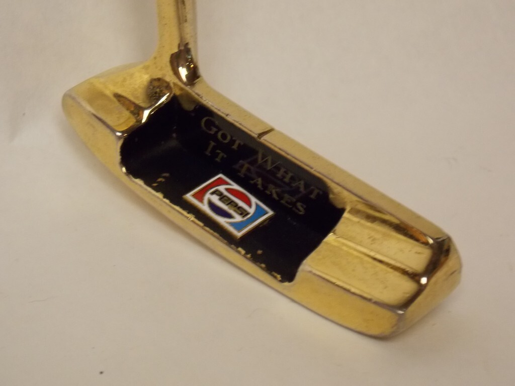 Sutter's Mill Specialties Pepsi Collectable Promo Gold Tone Putter