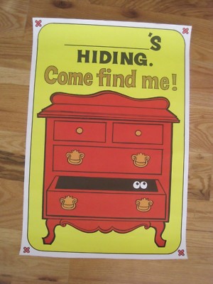 Bradfield '' _____'s Hiding Come Find Me ! '' Poster 