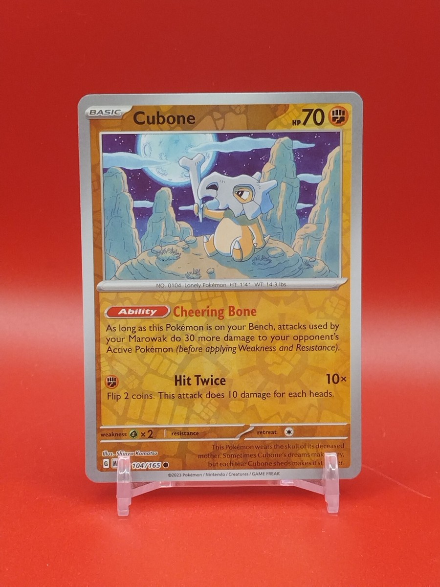 cubone pokemon card - SM - Forbidden Light 104/165 / Common Card Type / HP / Stage Cubone 3D Printable Pokmon