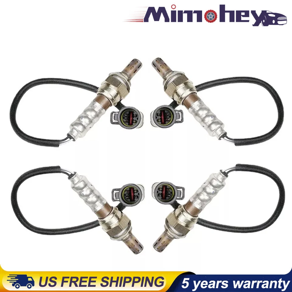 Sensor de oxígeno arriba+abajo 4 piezas para Ford E-150 E-250 E-350 F-250 Super Duty 2000-2008 Foto 2 de 4