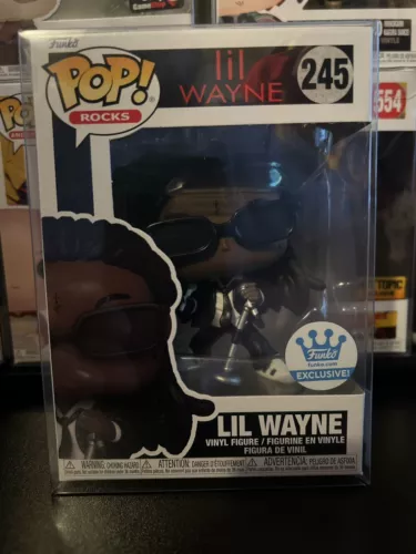Funko Pop! Lil Wayne Rocks 245 Funko Shop Exclusive Rap Hip Hop & Free Protector