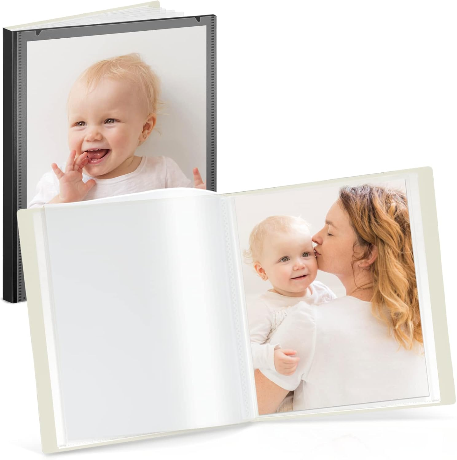 CRANBURY Portfolio Binder for 8X10 Photos (Black), Poly Plastic 8 X 10 ...
