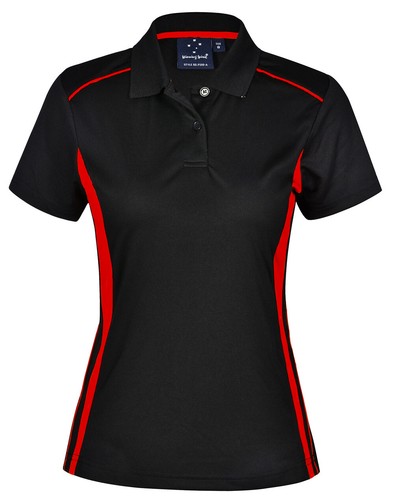 Pursuit Polo Shirts Ladies' Contrast Polyester Work Casual Sport Uniforms PS80 - Picture 23 of 28