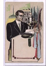 Advertising Postcard - P Schmidt #60 w Blank Imprint Trade Area - Haberdashery