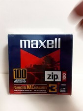Maxell Zip Disk 100MB Mac Formatted 3 Pack