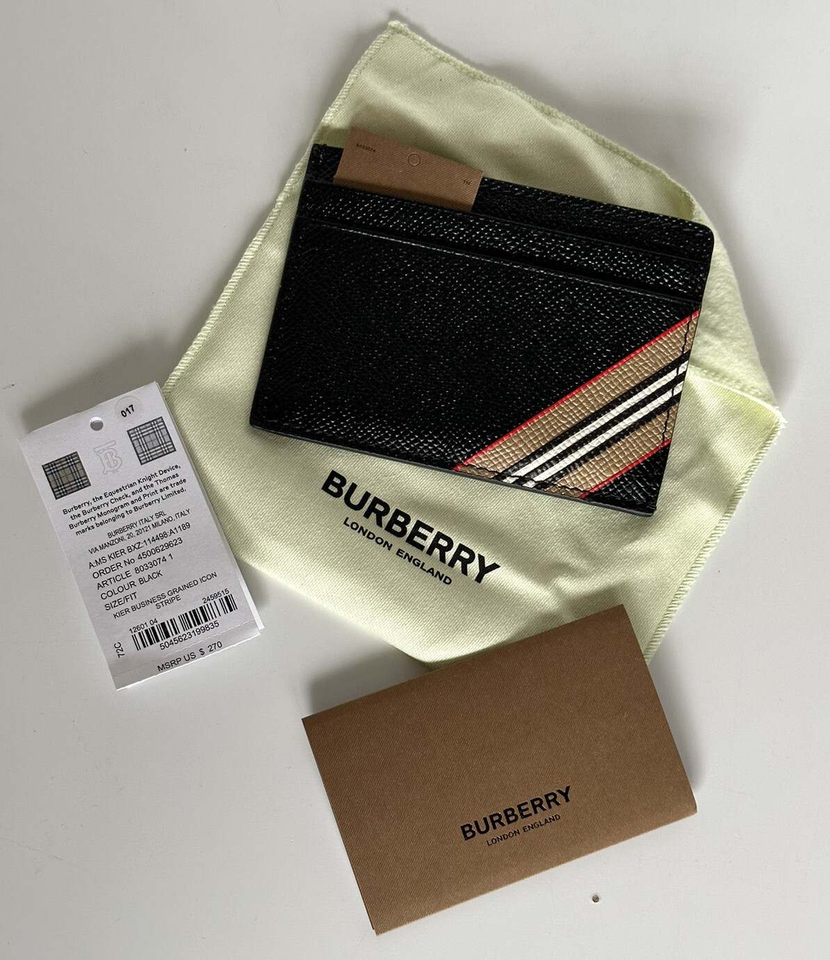 Burberry Icon Stripe Leather Cardholder - Farfetch