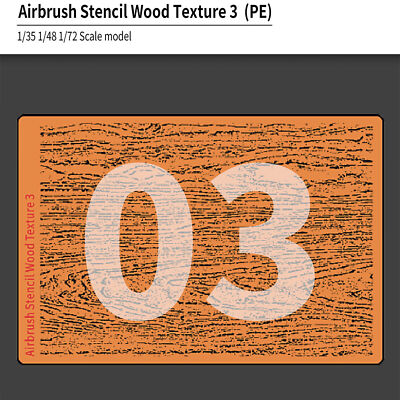 LIANG-0303+0304 Airbrush Stencil Wood Texture DIY Models for 1/32 1/35 1/48Scale