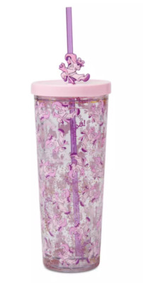 Disney Parks Miss Piggy Tumbler with Straw and Charm   The Muppets New with Tags