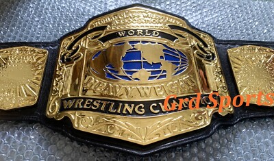 WCWA World Class Wrestling Association Championship belt 4mm Zinc Gold Plated