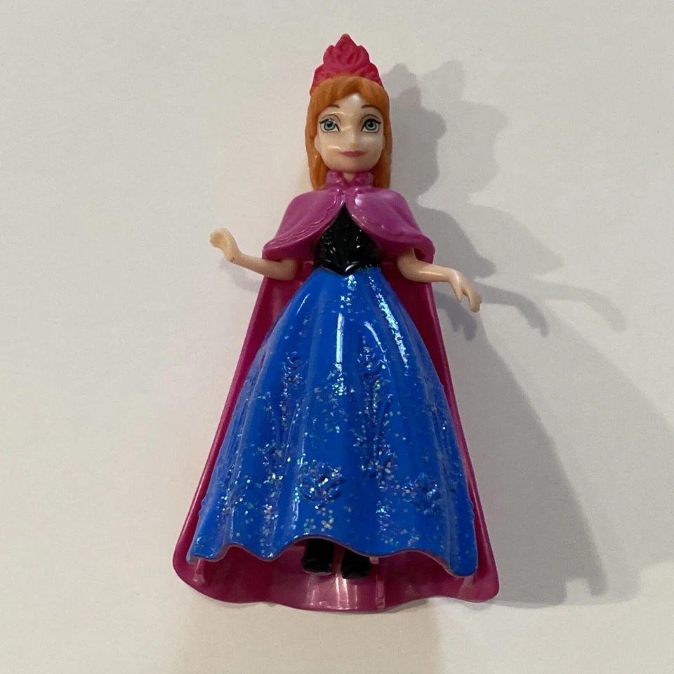 Disney Princess Anna Frozen MagiClip Magic Clip Polly Pocket Glitter Figure Doll - Image 3 of 4