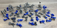 Vintage Lot of Unbranded 1" Civil War era toy Soldiers blue/grey Plastic Figures