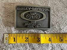 Harley Davidson Belt Buckle&nbsp; York, PA Museum 1984
