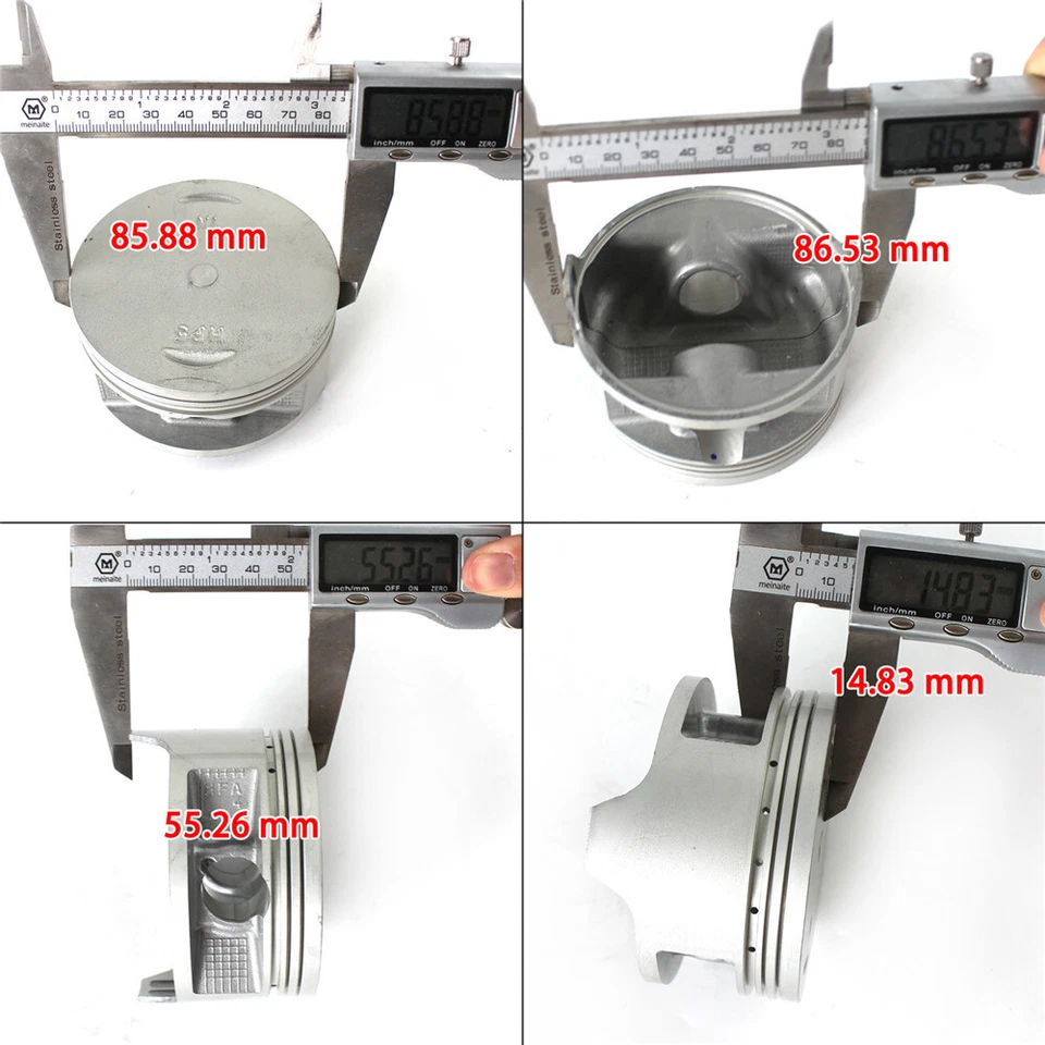 Cylinder Pistons Rings Gasket Kit for Honda Rancher TRX420 FE FM TE TM 2007-2018 - Image 2 of 4