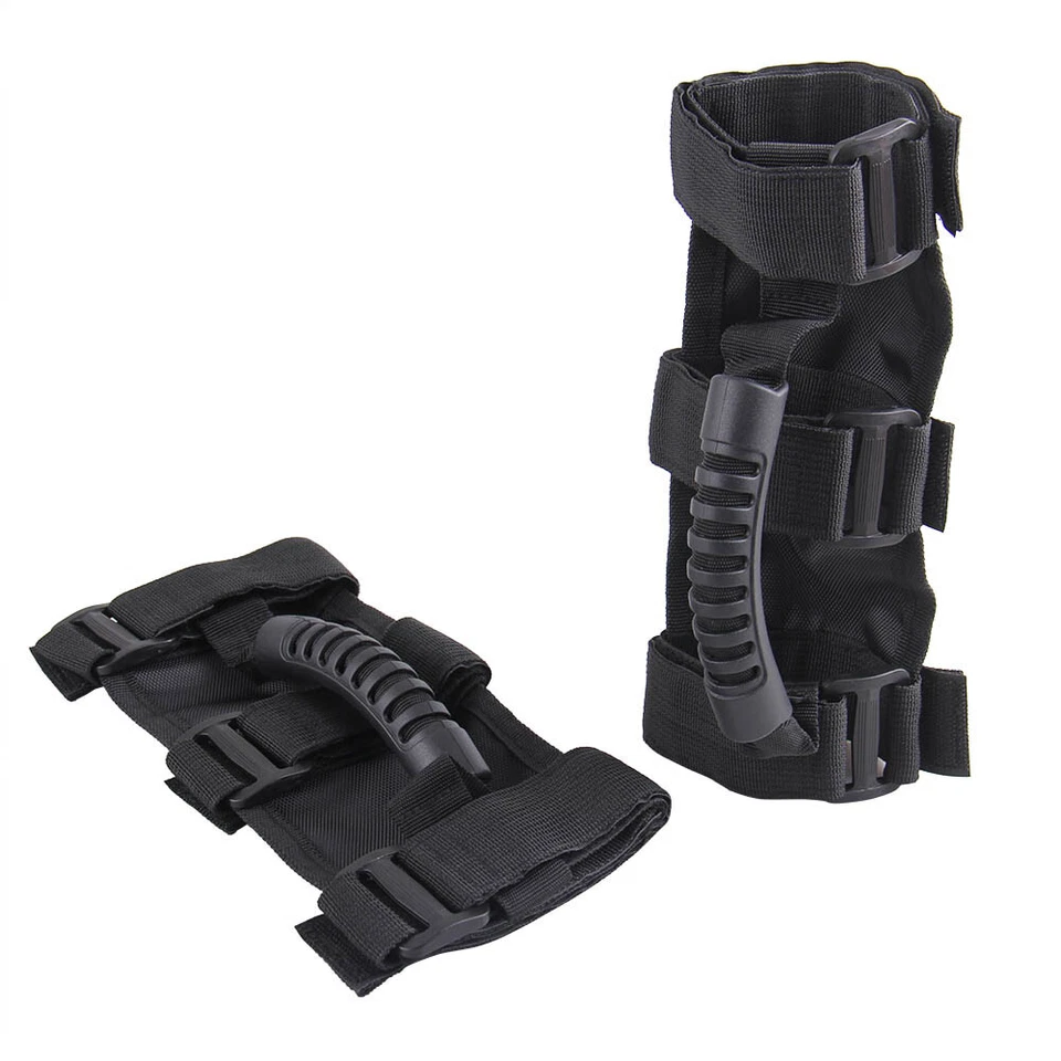 Mango de agarre de barra antivuelco negro Rugged Ridge para Jeep Wrangler Cj Yj Tj Jk X13505.04 Foto 4 de 4