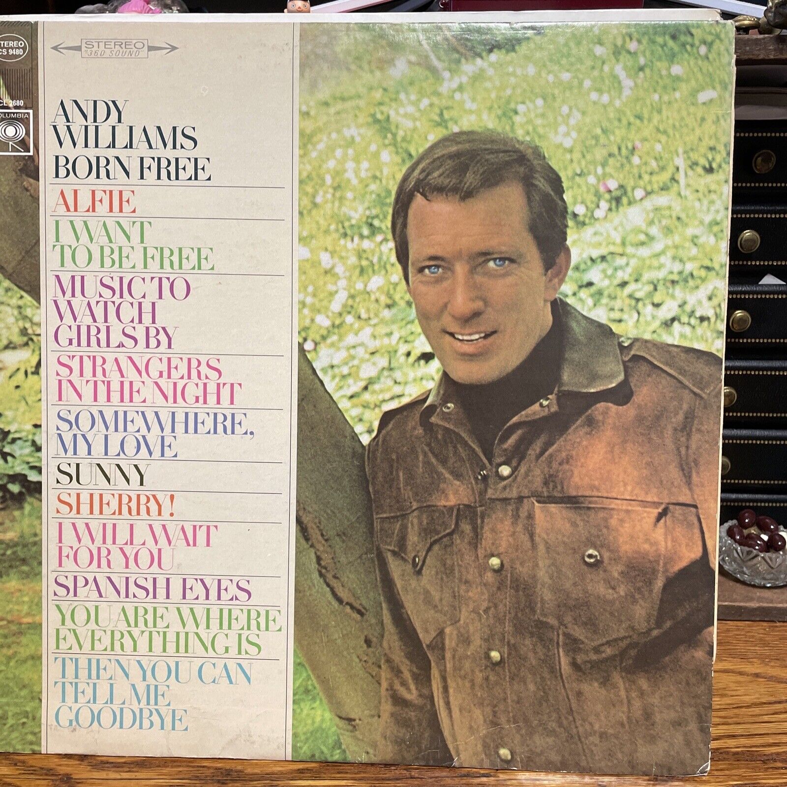 Vintage Andy Williams Born Free Vinyl Record LP 12" Columbia 1967 33RPM CL-2680