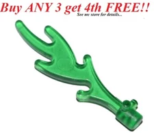 ☀️NEW Lego Trans GREEN FLAME w/ pin Fire pit Pieces Cooking castle witch magic