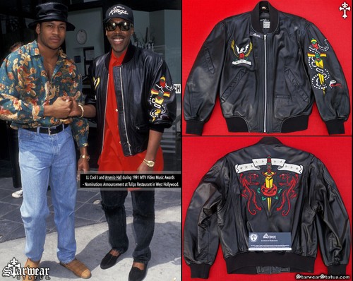 LEATHER ARSENIO HALL OWNED JACKET RAP 