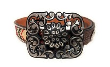 WOMEN'S WESTERN BELT BUCKLE, COWBOY RODEO BUCKLE, HEBILLA VAQUERA