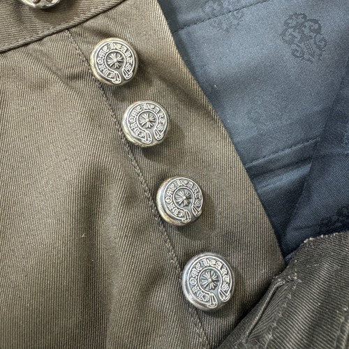 Jeans Chrome Hearts Cheetah Cross Patch in marrone prezzo consigliato £ 10000 * - Foto 13 di 24