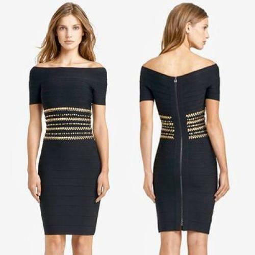 leather bandage dress