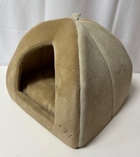 Best Pet Supplies - Pet Tent-Soft Bed for Dog or Cat - Tan, 18"W X 18"D X 18"H
