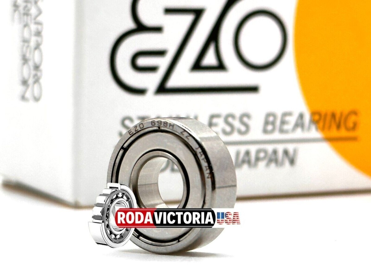 EZO JAPAN S698 ZZ STAINLESS STEEL BALL BEARING, METAL SHIELDED