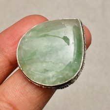 Green Aventurine Gemstone 925 Sterling Silver Jewelry Ring Size 6.5