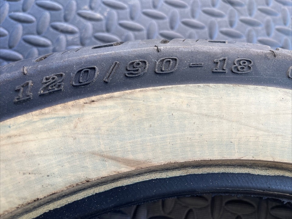 VINTAGE NOS MOTORCYCLE TIRE DUNLOP 120/9018 HONDA YAMAHA SUZUKI