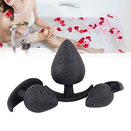 4pcs Women Silicone Anal Butt  Plug Set Wearable G-spot Stimulation  Sex Toy US - Picture 6 of 12