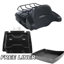 Chopped Trunk Backrest Rack Base Plate Fit For Harley Touring Glide 2014-Up